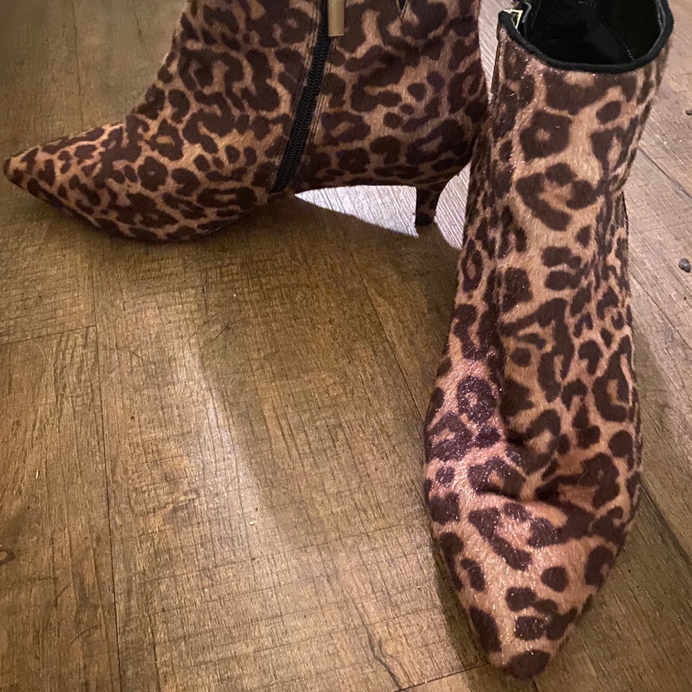 Leopard Print Booties - Picture 2 of 4